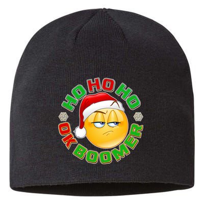Christmas HO HO HO Ok Boomer Sustainable Beanie
