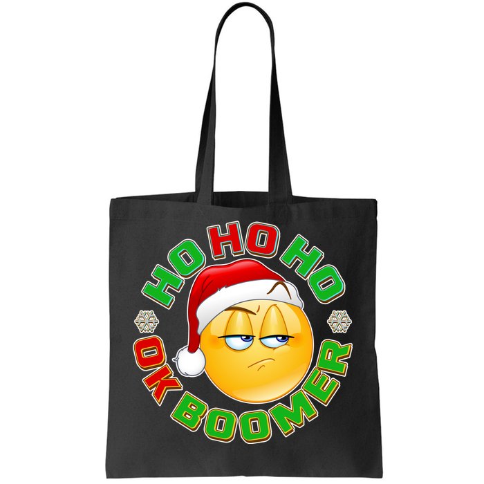 Christmas HO HO HO Ok Boomer Tote Bag