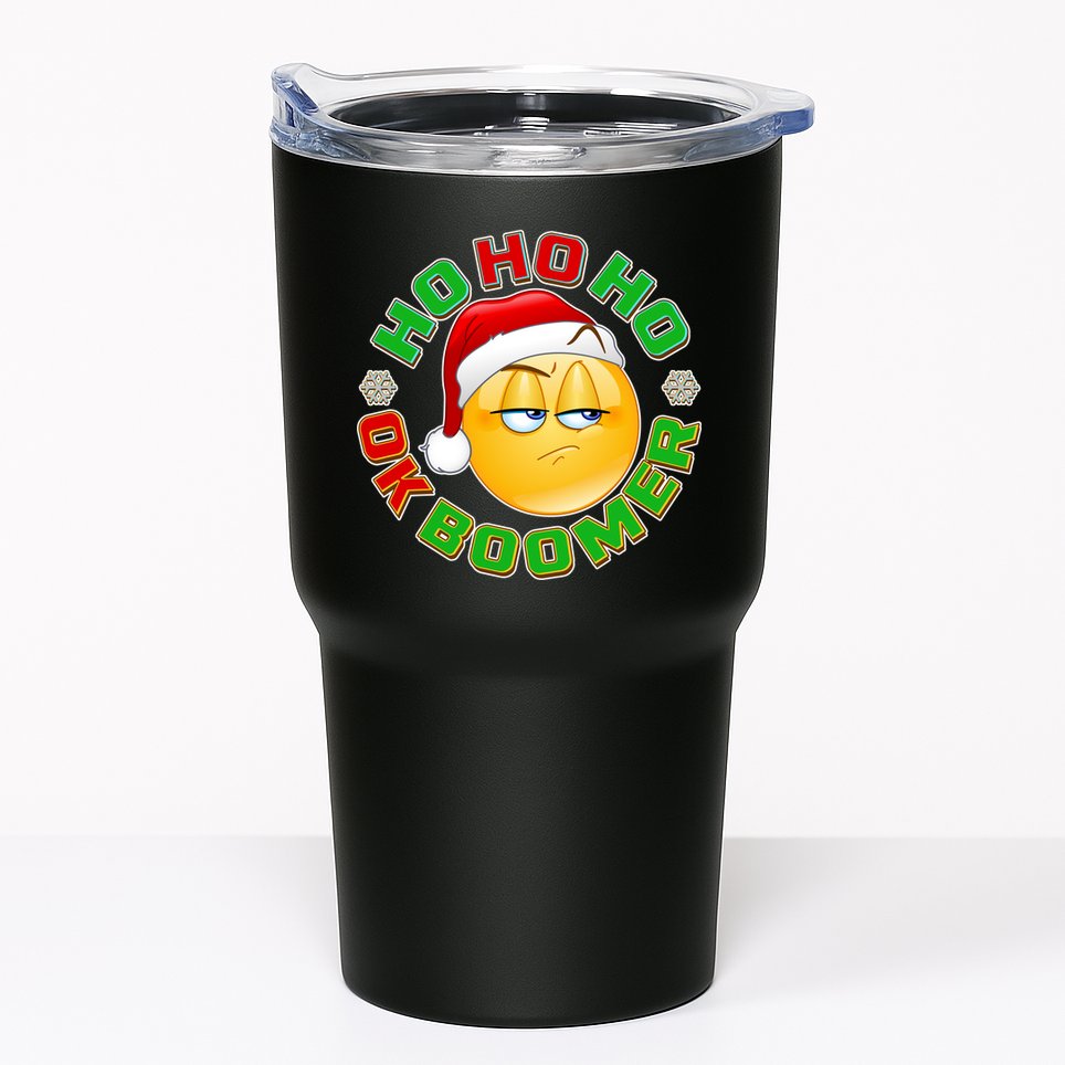 Christmas HO HO HO Ok Boomer Tumbler