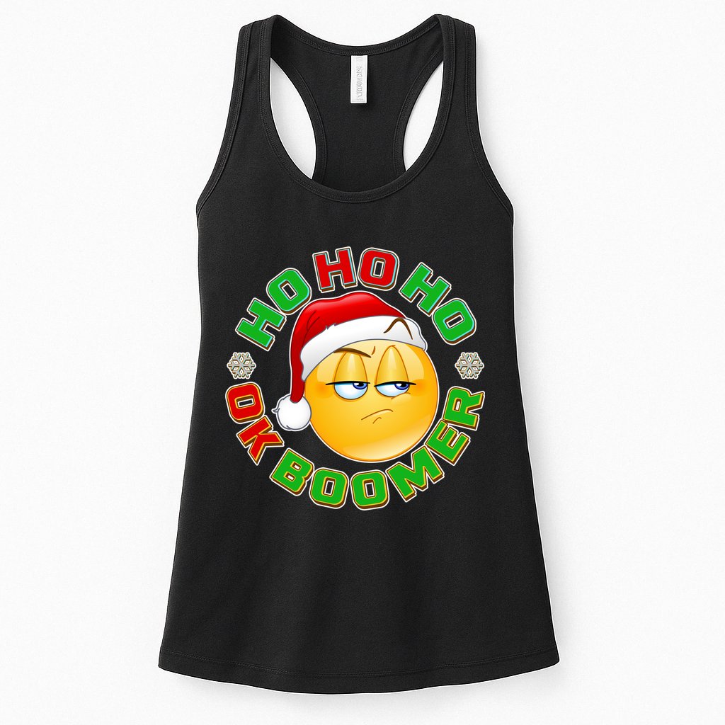 Christmas HO HO HO Ok Boomer Womens Tank Top