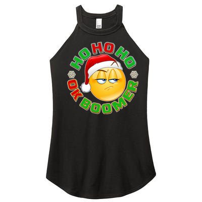 Christmas HO HO HO Ok Boomer Women’s Perfect Tri Rocker Tank