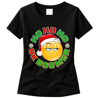 Christmas HO HO HO Ok Boomer Womens T-Shirt