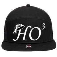 Christmas HO Times Three 7 Panel Mesh Trucker Snapback Hat