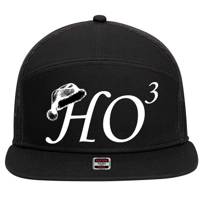 Christmas HO Times Three 7 Panel Mesh Trucker Snapback Hat