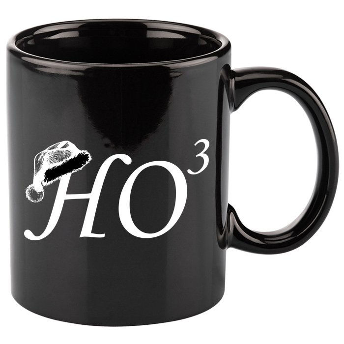 Christmas HO Times Three 11oz C Handle Ceramic Mug