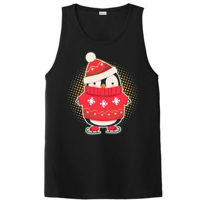 Christmas Holiday Penguin Skates PosiCharge Competitor Tank