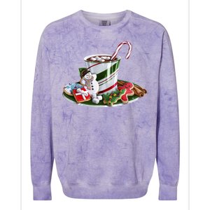 Christmas Hot Chocolate Colorblast Crewneck Sweatshirt