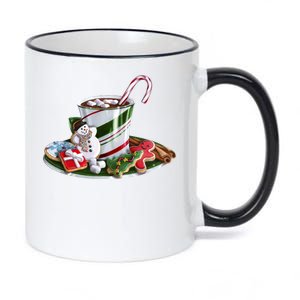 Christmas Hot Chocolate 11oz Black Color Changing Mug