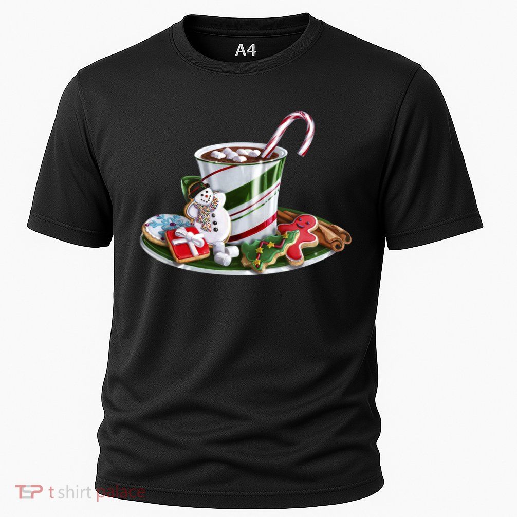 Christmas Hot Chocolate Cooling Performance Crew T-Shirt