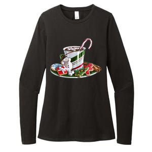 Christmas Hot Chocolate Womens CVC Long Sleeve Shirt