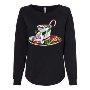 Christmas Hot Chocolate Womens California Wash Sweatshirt