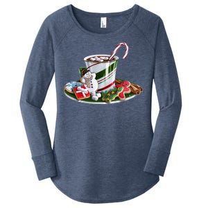 Christmas Hot Chocolate Women's Perfect Tri Tunic Long Sleeve Shirt