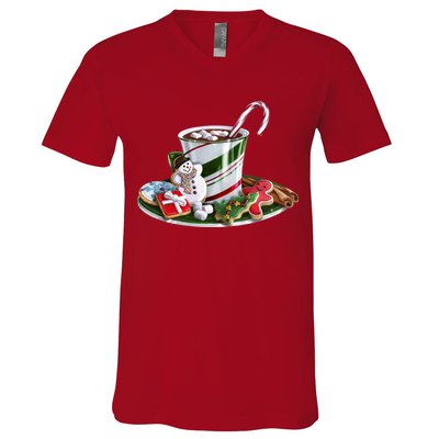 Christmas Hot Chocolate V-Neck T-Shirt