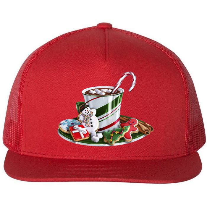 Christmas Hot Chocolate Flatbill Hat