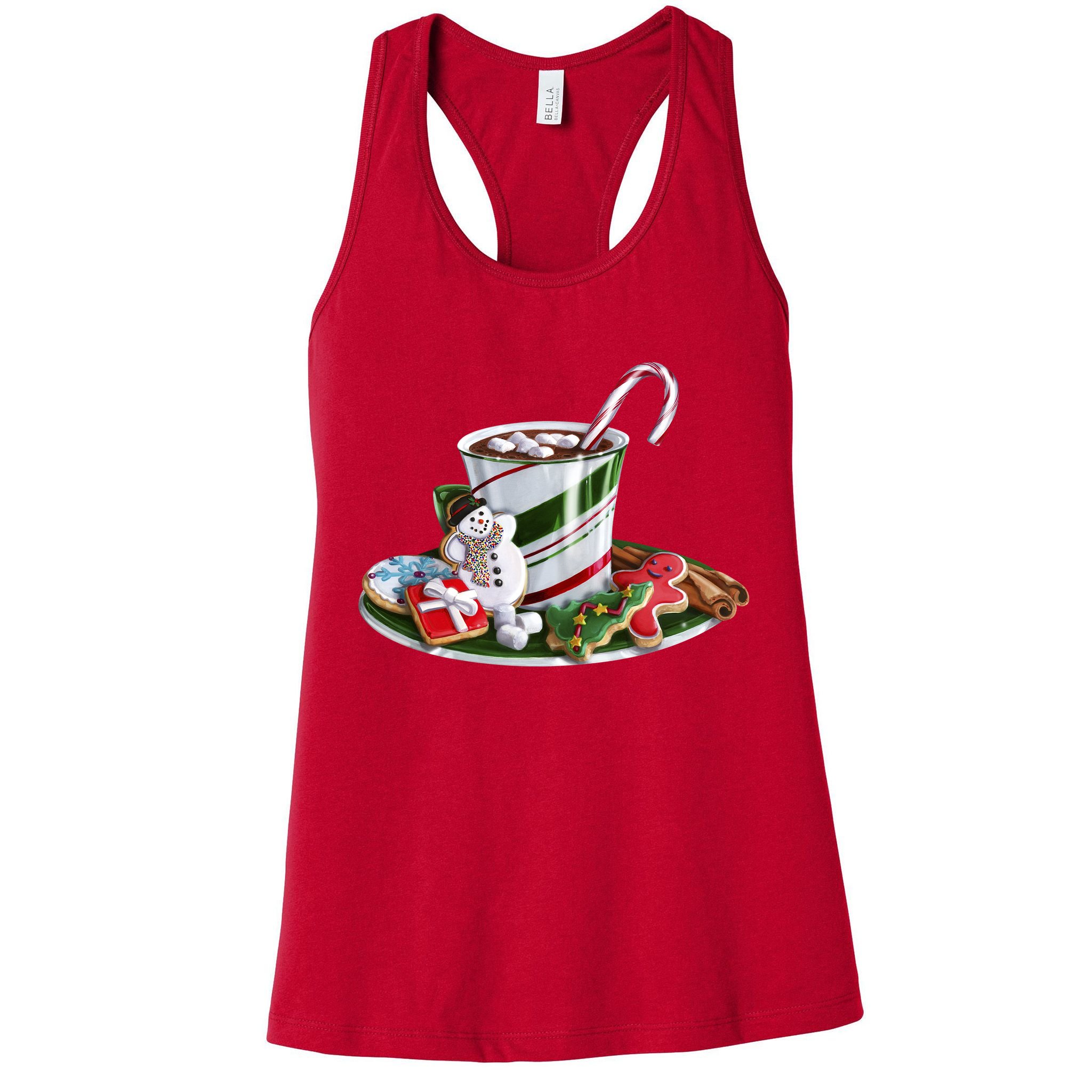 Christmas Hot Chocolate Womens Tank Top