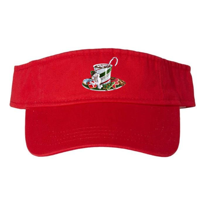 Christmas Hot Chocolate Valucap Bio-Washed Visor