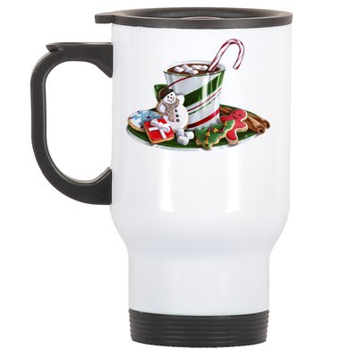 Christmas Hot Chocolate Stainless Steel Travel Mug