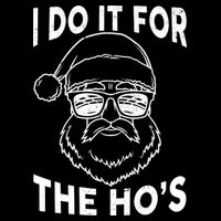 Christmas I Do it for the Ho's X-Mas Stripe Pom Pom Beanie