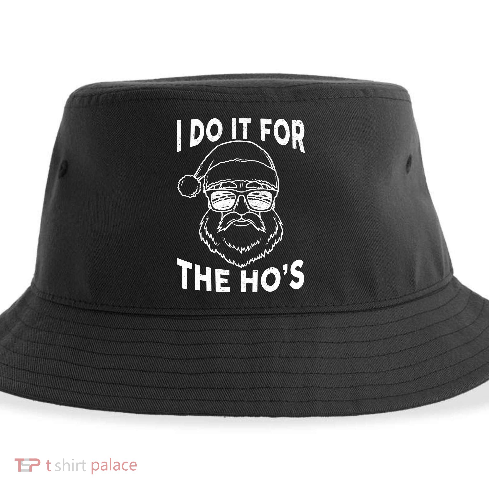 Christmas I Do it for the Ho's X-Mas Sustainable Bucket Hat