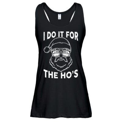 Christmas I Do it for the Ho's X-Mas Ladies Essential Flowy Tank