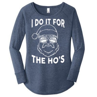 Christmas I Do it for the Ho's X-Mas Women's Perfect Tri Tunic Long Sleeve Shirt