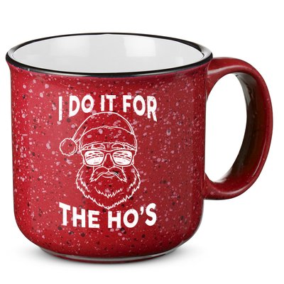 Christmas I Do it for the Ho's X-Mas 15oz Campfire Ceramic Mug