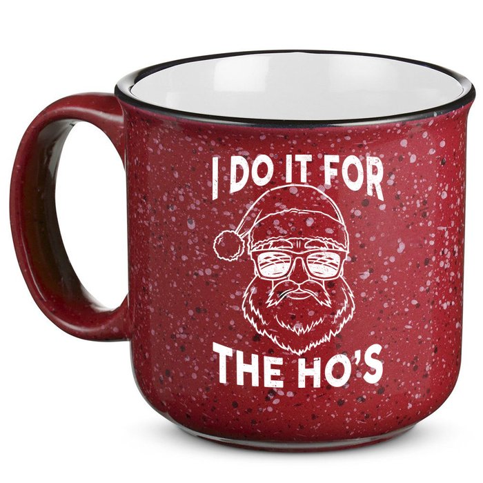 Christmas I Do it for the Ho's X-Mas 15oz Campfire Ceramic Mug