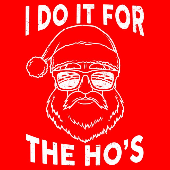 Christmas I Do it for the Ho's X-Mas Flatbill Hat