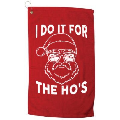 Christmas I Do it for the Ho's X-Mas Golf Towel