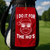 Christmas I Do it for the Ho's X-Mas Golf Towel