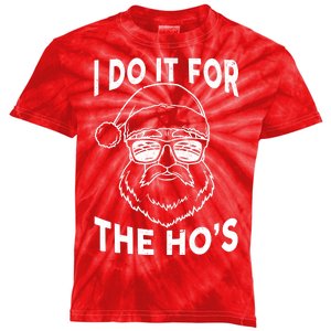 Christmas I Do it for the Ho's X-Mas Kids Tie-Dye T-Shirt