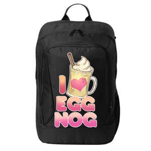 Christmas I Love Eggnog City Backpack