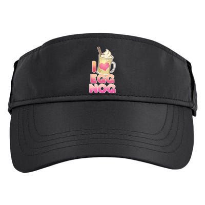 Christmas I Love Eggnog Adult Drive Performance Visor
