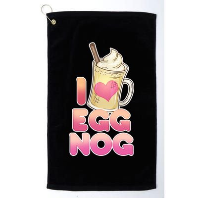 Christmas I Love Eggnog Golf Towel