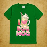 Christmas I Love Eggnog T-Shirt