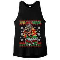 Christmas I'd Hit That Llama Pinata Ugly Sweater Ladies PosiCharge Tri-Blend Wicking Tank