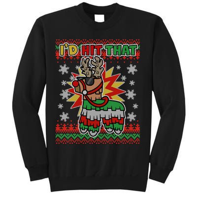Christmas I'd Hit That Llama Pinata Ugly Sweater Sweatshirt