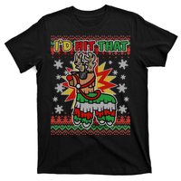 Christmas I'd Hit That Llama Pinata Ugly Sweater T-Shirt