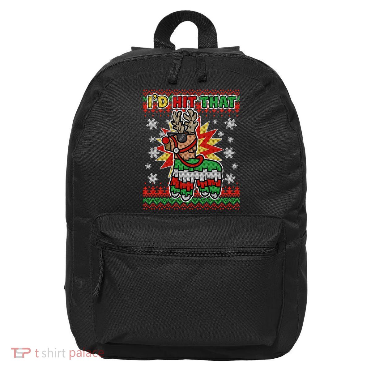 Christmas I'd Hit That Llama Pinata Ugly Sweater 16 in Basic Backpack
