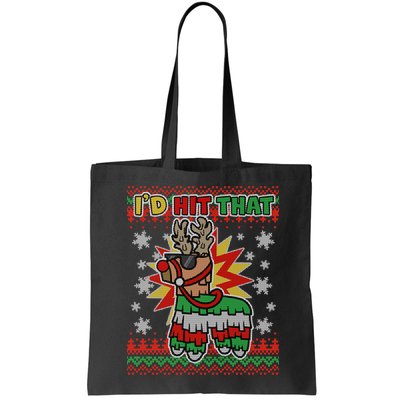 Christmas I'd Hit That Llama Pinata Ugly Sweater Bag