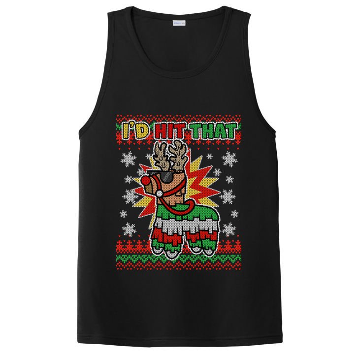 Christmas I'd Hit That Llama Pinata Ugly Sweater PosiCharge Competitor Tank
