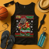 Christmas I'd Hit That Llama Pinata Ugly Sweater Tank Top