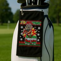 Christmas I'd Hit That Llama Pinata Ugly Sweater Golf Towel