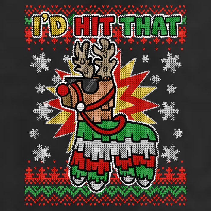 Christmas I'd Hit That Llama Pinata Ugly Sweater Golf Towel