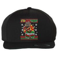 Christmas I'd Hit That Llama Pinata Ugly Sweater Wool Snapback Cap