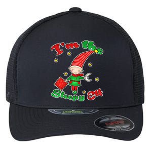 Christmas I'm The Sleepy Elf Flexfit Unipanel Trucker Cap