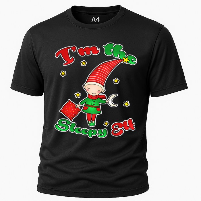 Christmas I'm The Sleepy Elf Cooling Performance Crew T-Shirt