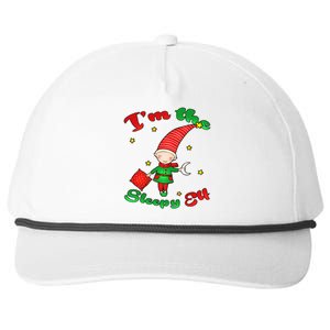 Christmas I'm The Sleepy Elf Snapback Five-Panel Rope Hat