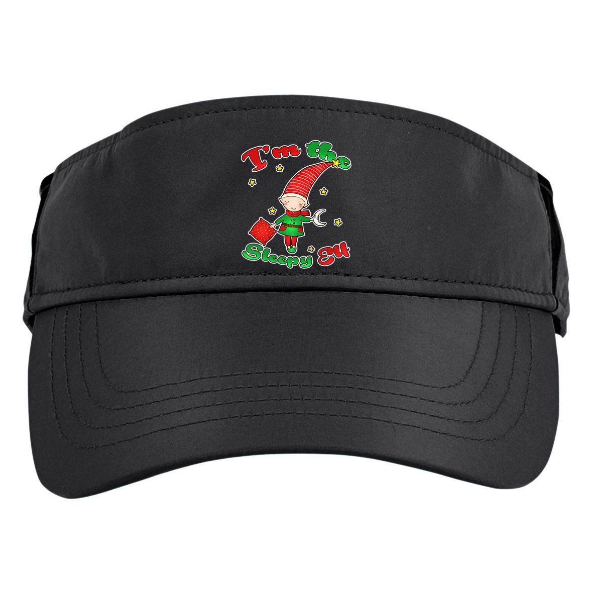 Christmas I'm The Sleepy Elf Adult Drive Performance Visor