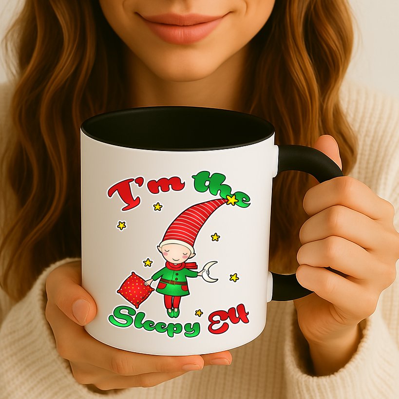 Christmas I'm The Sleepy Elf Mug